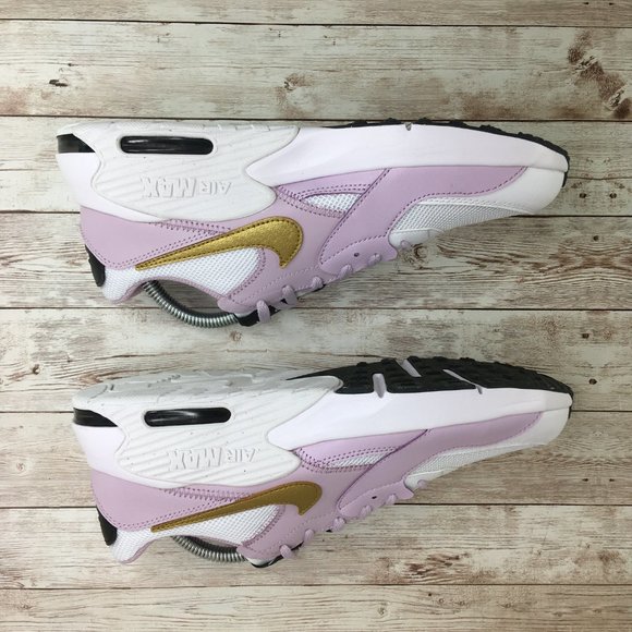 Nike Air Max Excee White Gold Iced Lilac Sneaker Lifestyle Comfort Walking Shoe - Picture 4 of 8